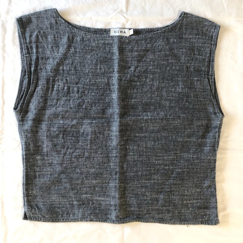 OZMA Isla Tee in B/W Yarndye